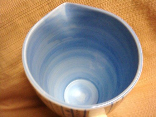 Jarra de cerámica Starbucks Barista 2003 48 oz blanca con puntos azules y garabatos grises - Imagen 7 de 12