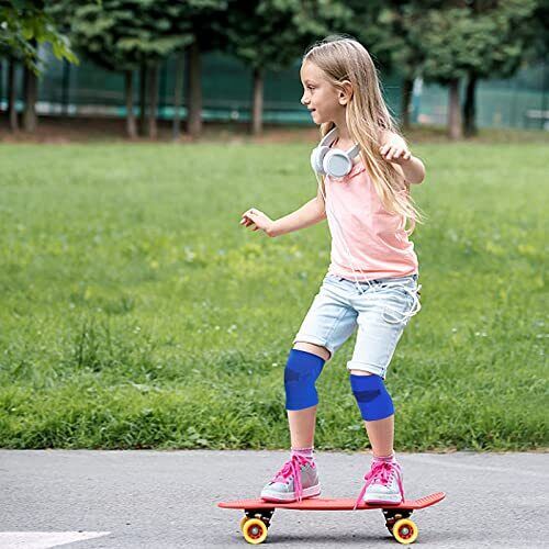 2 pares de rodilleras para niños jóvenes manga rodillera... - Imagen 6 de 7