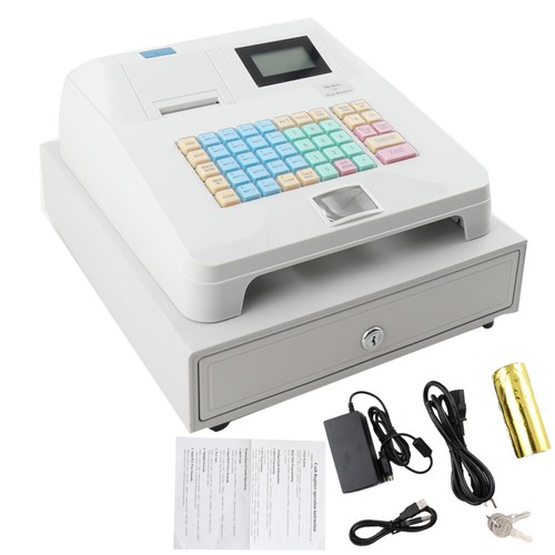 8 digitale LED elektronische Registrierkasse 48 Schlüssel mit Thermodrucker für Einzelhandel - Bild 2 von 12