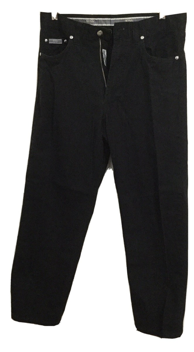 Vtg 90's Mens Hugo Boss Select Line Alabama Jeans Black Size 32x27