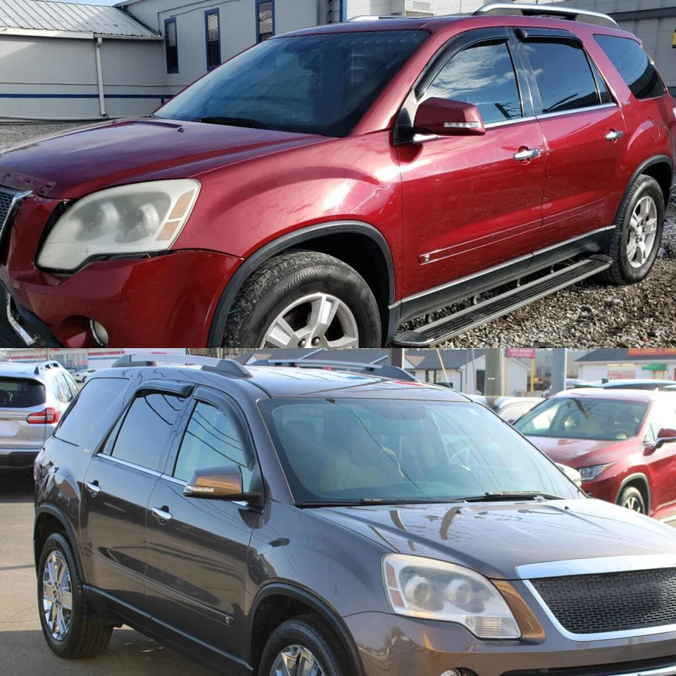 Fit 2007-2016 GMC Acadia Window Visors Sun Vent Shade Rain Wind Guards Smoke Foto 2 de 4
