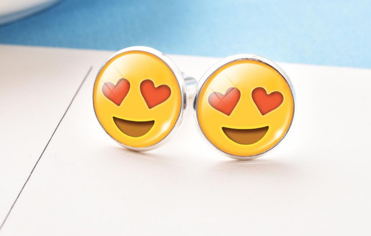 Emoji Fashion Cufflinks Emoticon Expression Dress Cuff Link