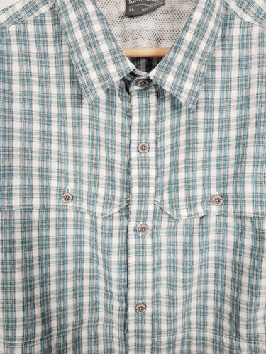 KATHMANDU Mens Size XL Checkered Print Long Sleeve Outdoor Shirt - Picture 2 of 9