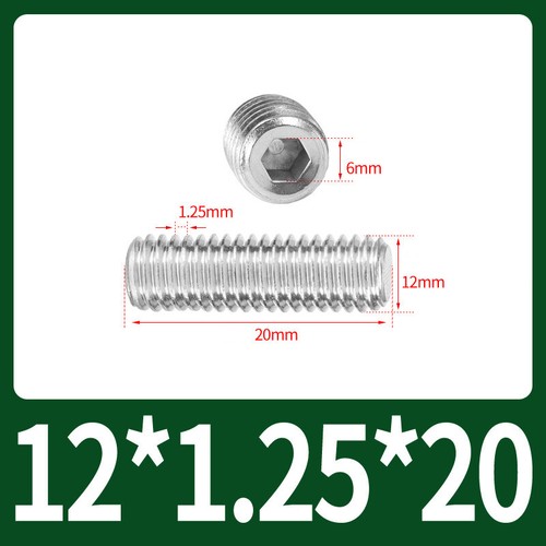 Flat Point Grub Screws Stainless Steel Fine Thread Pitch Allen Set Screw M6-M16 - Picture 54 of 85