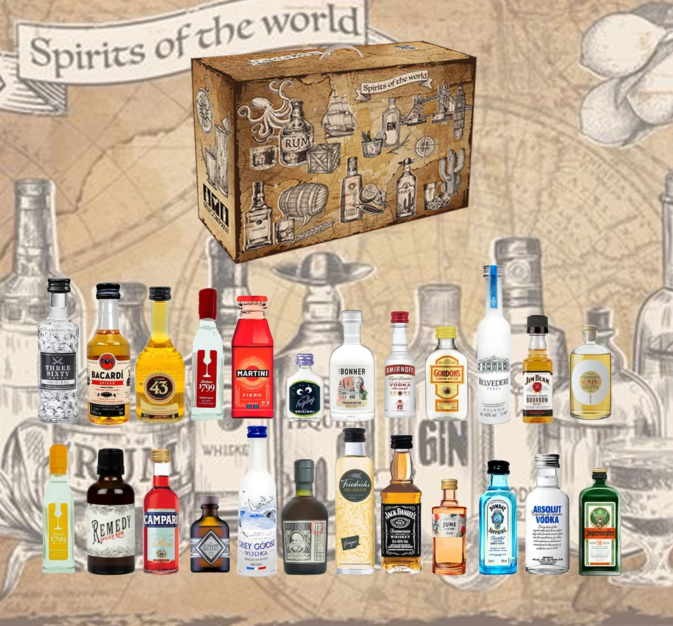Spirituosen Adventskalender Tasting - 24x verschiedene Spirituosen im Kalender - Bild 2 von 4