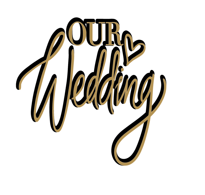 Our Wedding Vinyl Decal Sticker Multicolor Choice a3635