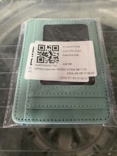 Slim Leather ID, Card, Money Holder Front Pocket Wallet 2 Sided Women Clip On