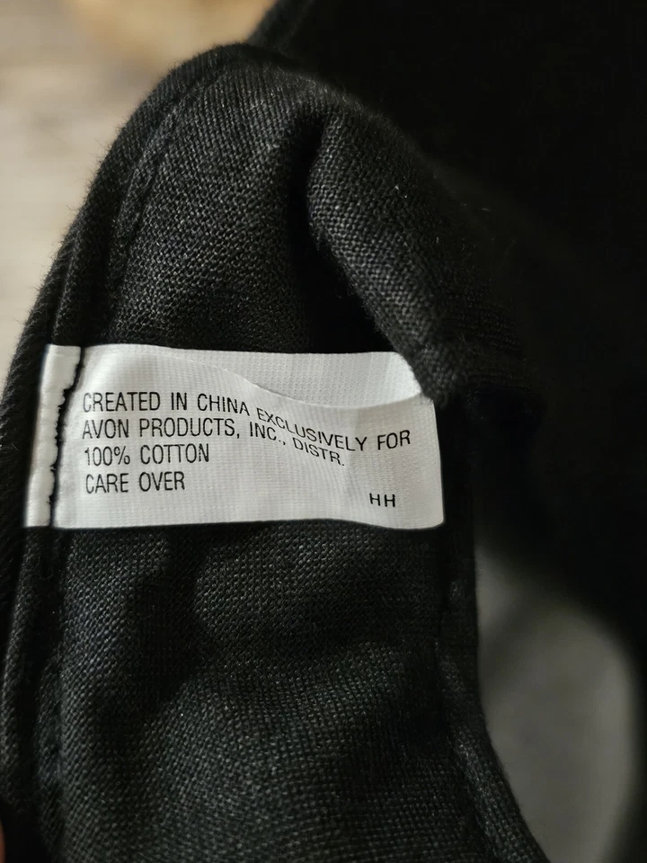 Винтажная мужская черная бейсболка Avon It's An Attitude Thing 90-е - Изображение 2 из 4