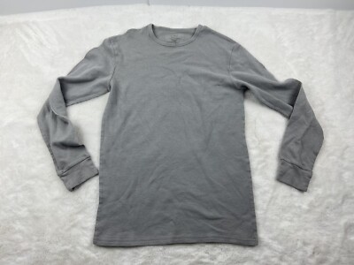 West Loop MENS  Lounge Long Sleeve BUTTON  Shirt Medium / Large Grey Soft