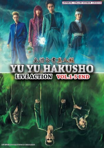 DVD Japanese Drama Yu Yu Hakusho TV Series Vol.1-5 End (2023 / 幽游白书) English Dub