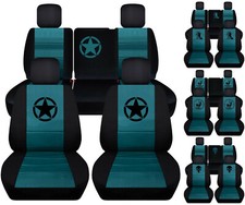 Fits Jeep Liberty 2008-2012 Frontrear Car Seat Covers Blk-teal W Frogdeer