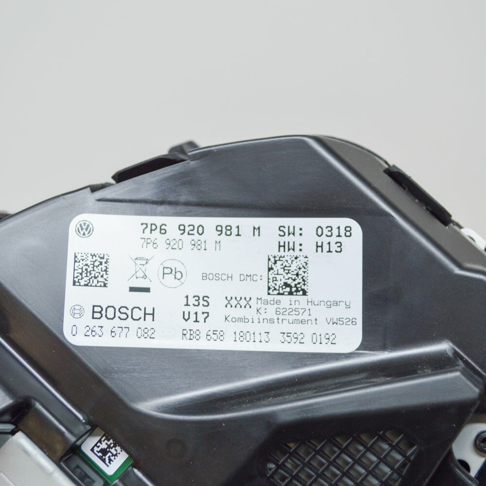 VOLKSWAGEN TOUAREG 7P Instrument Cluster Speedometer