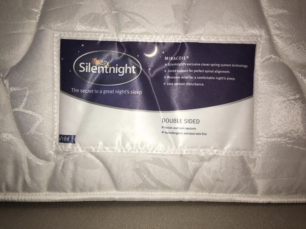 Nearnew Silentnight miracoil king size mattress eBay