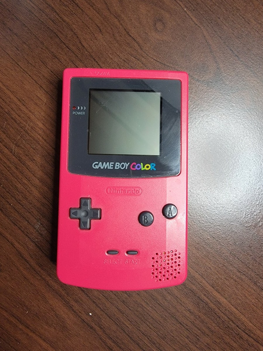Nintendo ゲームボーイカラー レッド Red Retrofit Nintendo Game Boy Color GBC Console + Game Card