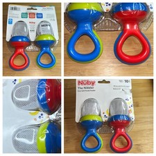 Nuby The Nibbler Baby Feeder 2-Pack 10 Months BPA-Free Mesh Fruit Veggies New