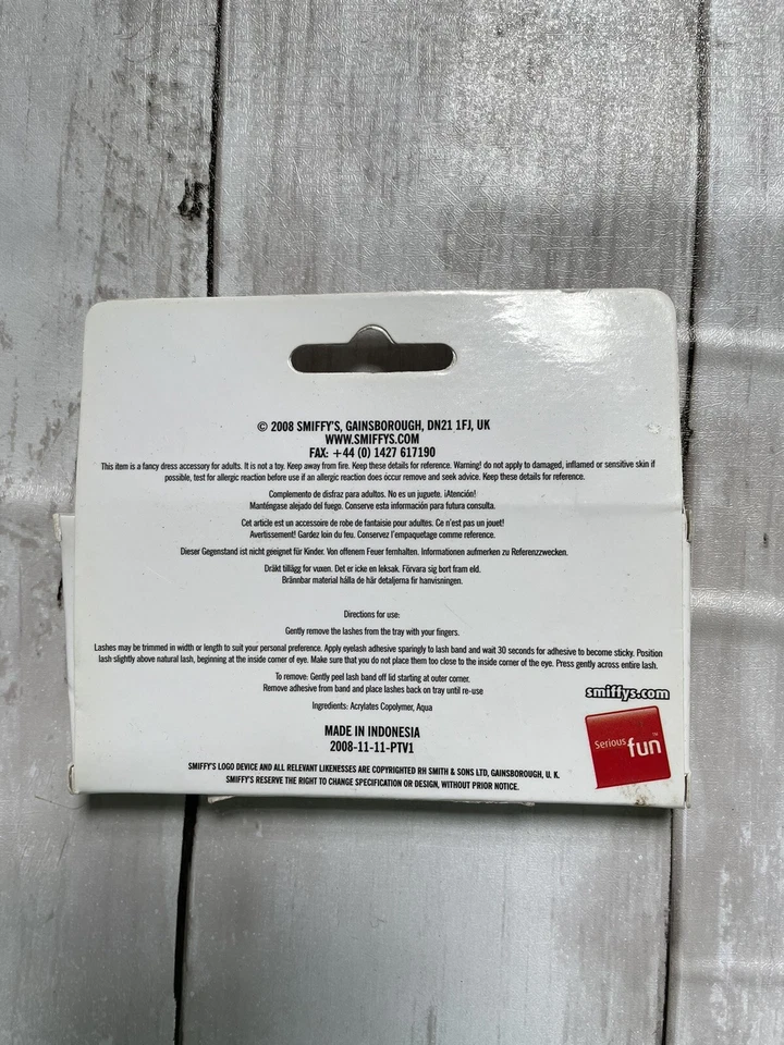 Cílios de penas roxas Smiffys 36523 - Imagem 2 de 2