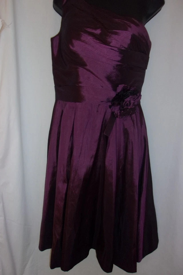 Alfred Angelo вечернее одно плечо фиолетовое платье размер 12 - Изображение 2 из 3