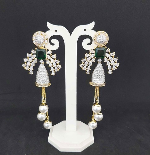Indian High Quality New Bollywood Style Tradition Fancy Earring Fashion Jewelry - Picture 46 of 52