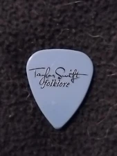 WONDERFUL BLUE with BLACK TAYLOR SWIFT GUITAR PICK FROM FOLKLORE TOUR SERIES