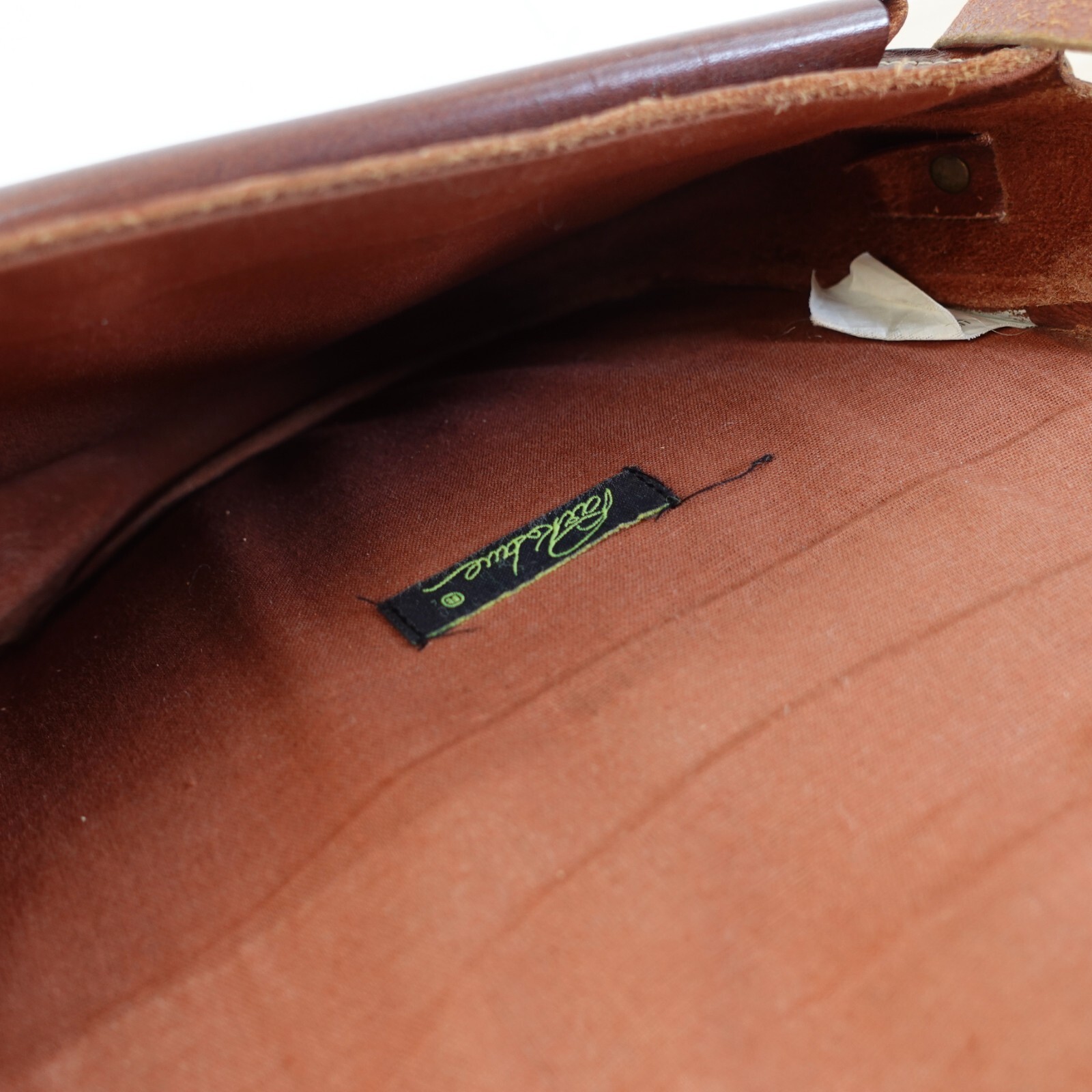 Saddle Leather Patchwork Western Bag Small Brown … - image 5