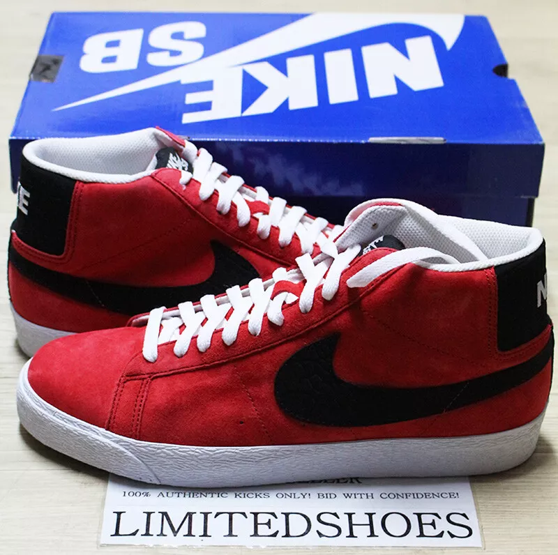 NIKE BLAZER PREMIUM SB SPORT RED BLACK WHITE 314070-601 US 11.5 SIZE  DEADSTOCK