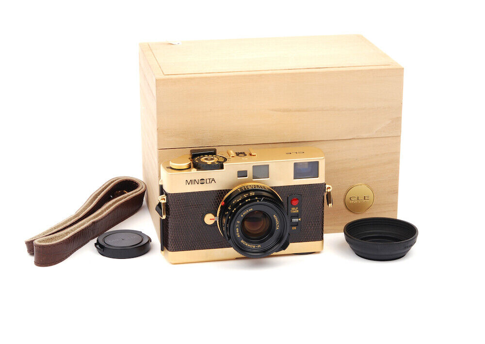 Unused Minolta CLE Gold Limited Film Camera+M-Rokkor 40mm f Unused Minolta CLE Gold Limited Film Camera+M-Rokkor 40mm f