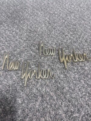 1963 64 Chrysler New Yorker Gold Script Emblems 2255082, 2255083 Used ...