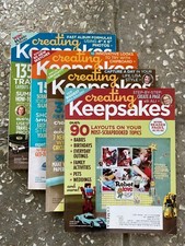 Creating Keepsakes Magazine Lot of 4 May - Aug 2009 Scrapbook Idea Books