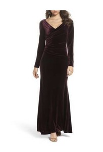 vince camuto velvet gown