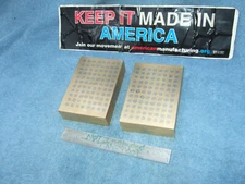 MAGNETIC TRANSFER PARALLELS (2) GROUND BRASS W/STEEL PINS TOOLMAKER MACHINIST #2