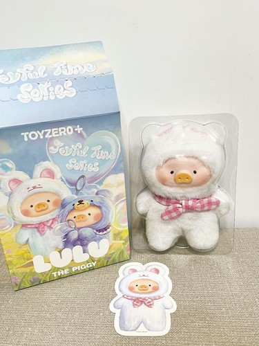 LuLu the Piggy Joyful Time Series - Figura Llavero Peluche Cara Vinilo Adore Bunny - Imagen 2 de 7