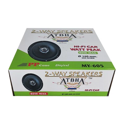 1xAltavoz de coche 160mm (6.5") 80W max. 2 Vías frecuencia de rango completo - Imagen 1 de 4