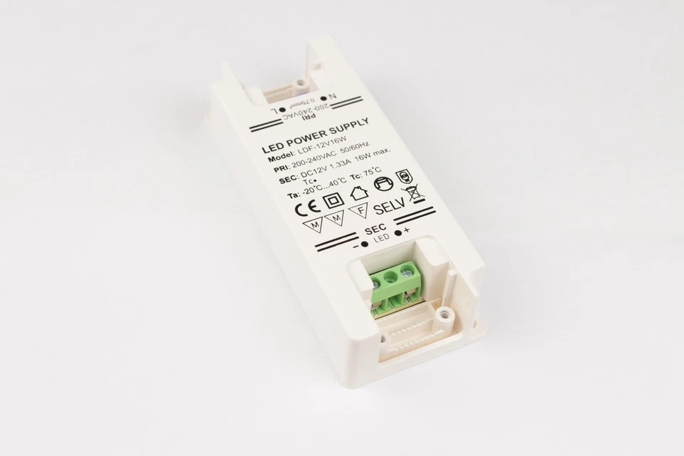 Mini LED Transformator 12V DC 1,3A 16W elektronischer Trafo Treiber Netzteil - Bild 3 von 4