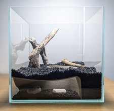 Reptil oder Aquarium natürlicher unterirdischer Eckhöhlentunnel / Fischtank / Gecko