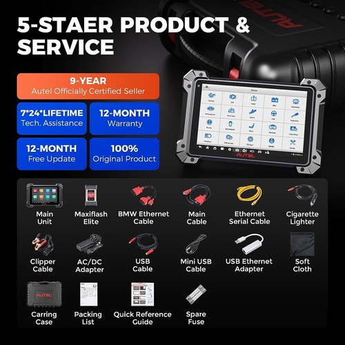 Autel MaxiSys MK908 PRO II Elite J2534 Programming Diagnostic Tool OBD2 Scanner - Bild 9 von 17