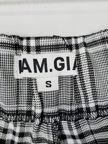 I AM GIA Womens Size S or 8 / US 4 Relaxed Check Chain Cobain Pants - Picture 6 of 17