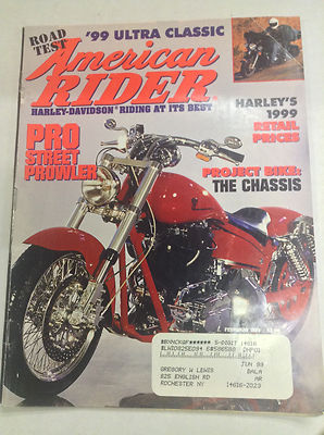 American Rider Magazine Pro Street Prowler February 1999 051717nonr | eBay