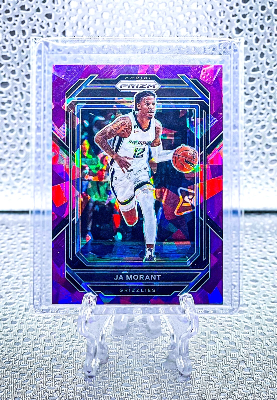 JA MORANT 2022 Panini Prizm #200 PURPLE ICE PRIZM /149 PARALLEL GRIZZLIES