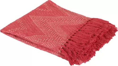 Pink Hand Block Printed Throw Blanket Cotton Mud Cloth Indian Sofa Bedding Throw - Picture 8 of 10