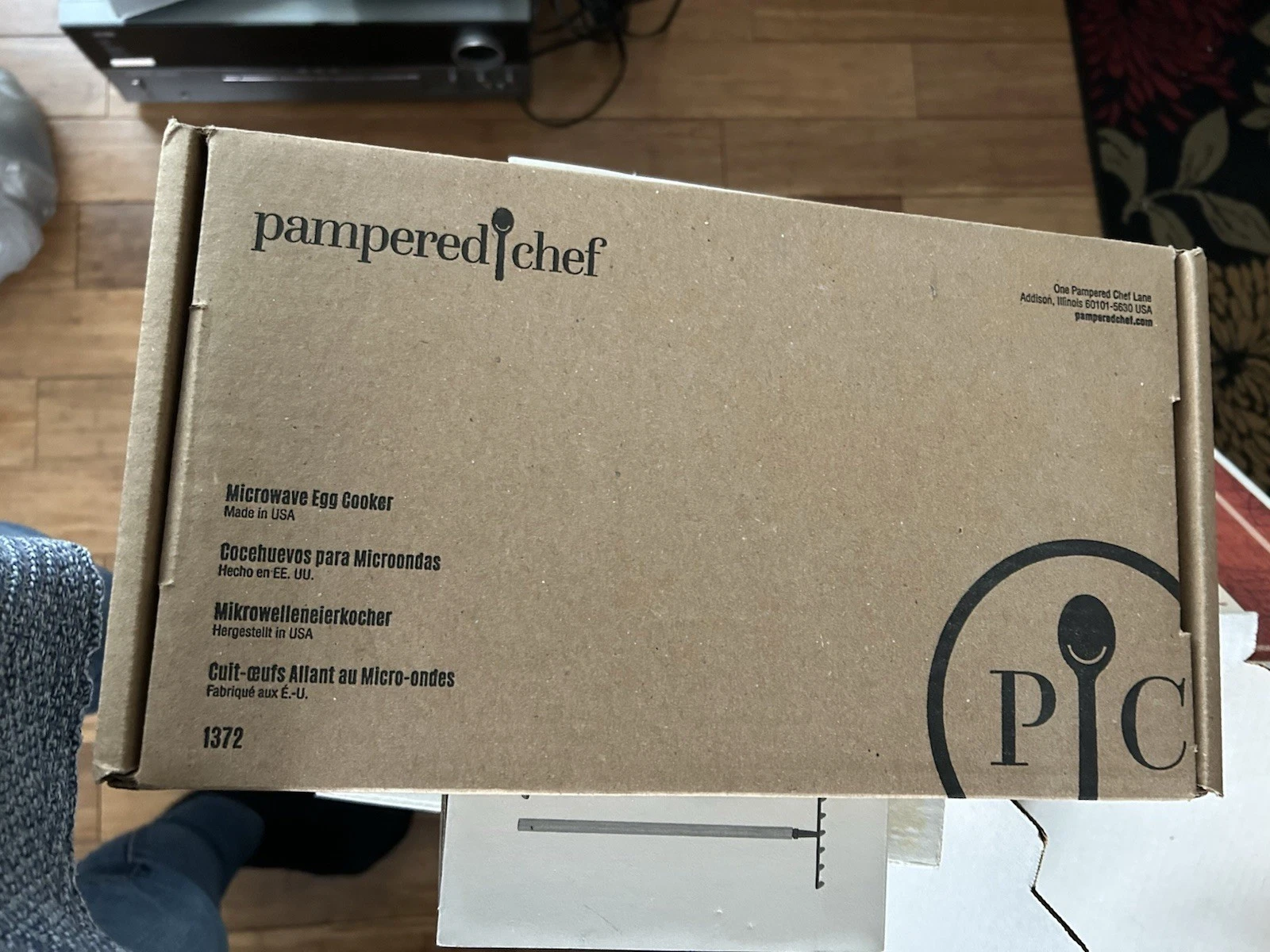 Pampered Chef Stoneware Double Egg Cooker 1372 Microwaveable New In Box