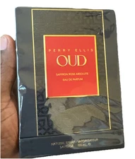  Perry Ellis Oud Saffron Rose Absolute 3.4 oz EDP RARE NIB DISCONTINUED!