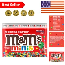 Resealable 8.6 Oz Minis Peanut Butter Milk Chocolate Candy for Holiday Baking