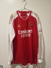 Arsenal FC 2023 2024 Long Sleeve Home Jersey ...