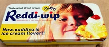 Reddi-Wip Collectible Tin Box Pencil Case, 7.5"l