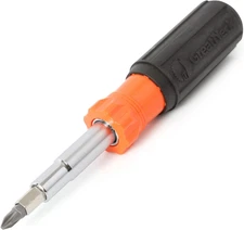 Greatneck SD11RC 11 in 1 Screwdriver and Nut Driver Set, Multi-Bit Cushion Grip,