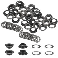 40Er Set ÖSen Mit Unterlegscheiben 12Mm Kupfer Metall ÖSen Kit FüR Diy, Gunmetal