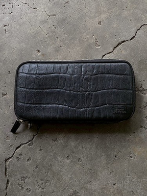 #ad Porter Yoshida amp; Co. “CLONE” Long Wallet Crocodile Embossed Made in Japan $120.00