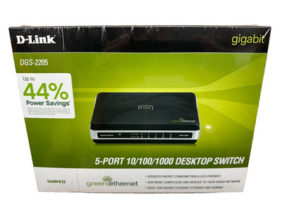 D-LINK 5-PORT GIGABIT DESKTOP SWITCH DGS-2205 (mcj81)