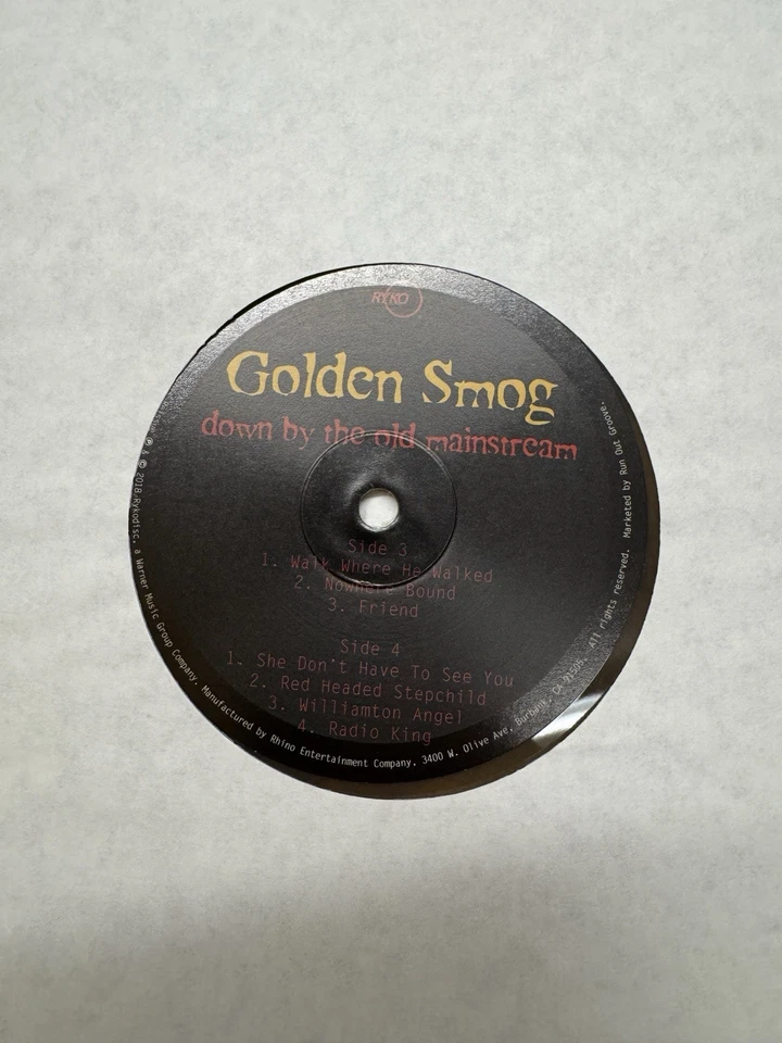 2xLP Golden Smog Down By The Old Mainstream BROWN MARBLED VINYL, ohne Cover - Bild 2 von 3