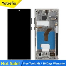 OLED For Samsung Galaxy S22 Ultra 5G LCD Display Touch Screen Digitizer W/Frame